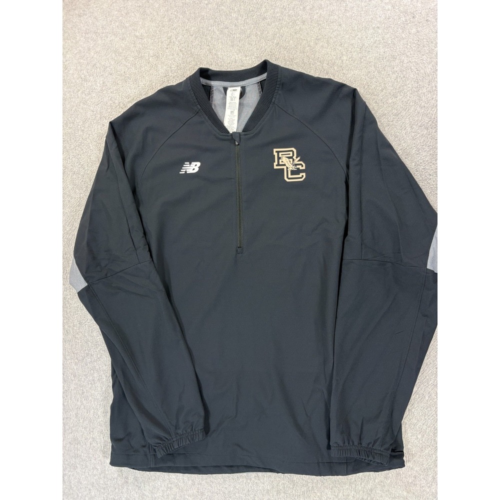 Boston College Eagles New Balance 1/2 Zip Campus Pullover (Men's Large) Black